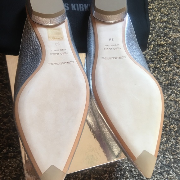 NIB NICHOLAS KIRKWOOD Beya Mules Loafer Silver 39 - Picture 5 of 8